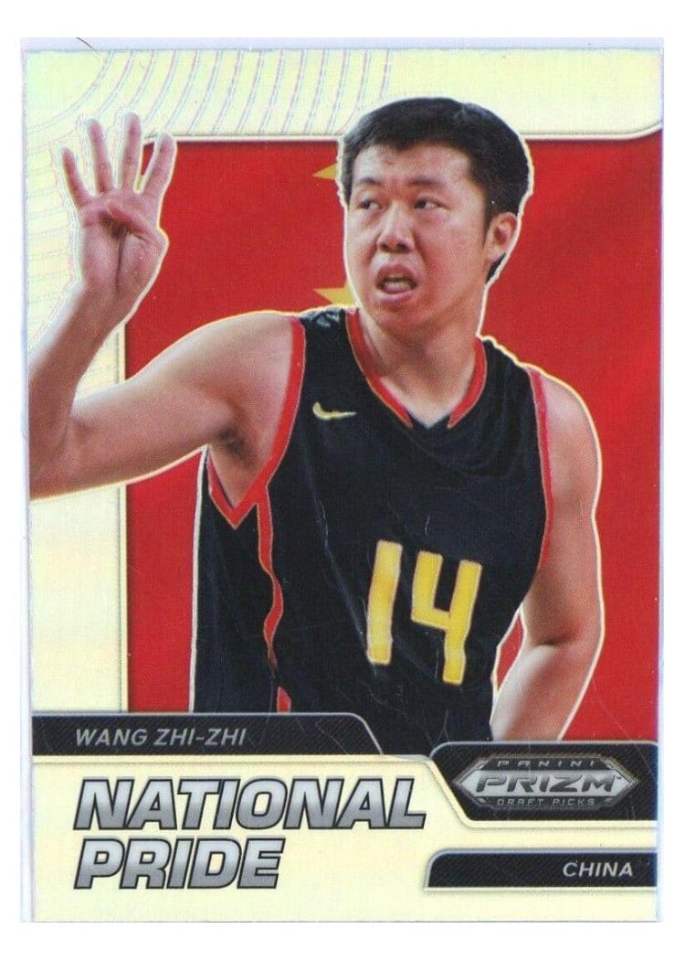 2022 Panini Prizm Draft Picks National Pride Wang Zhi-zhi #NP-WZ card