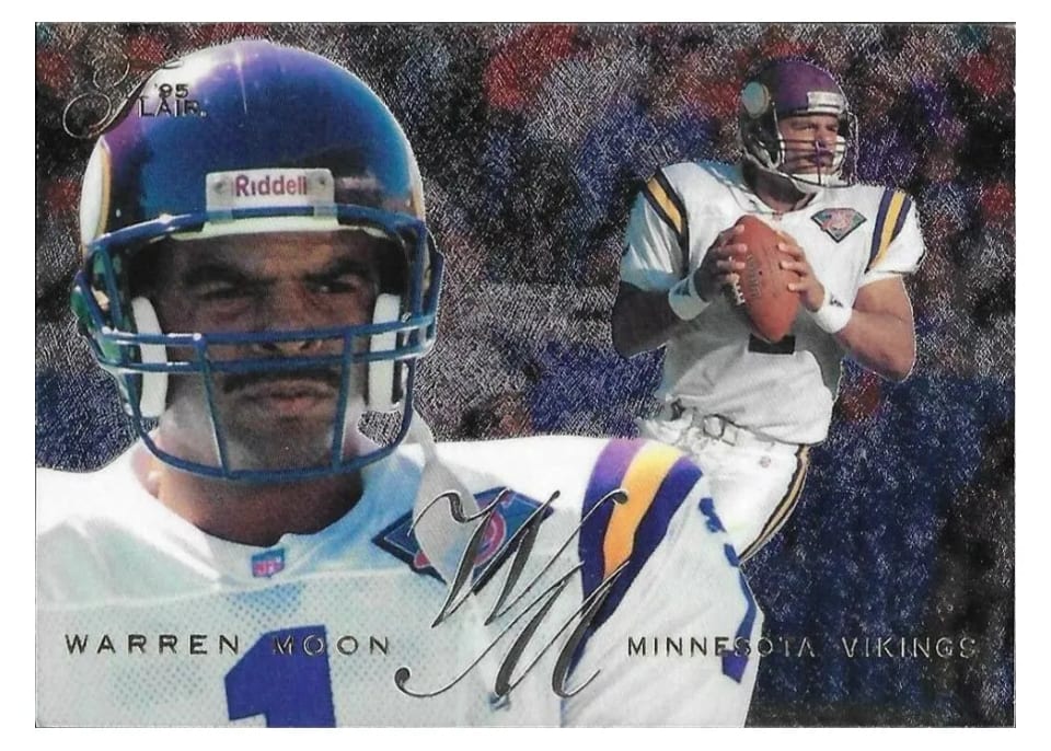 1995 Flair Warren Moon #117 card