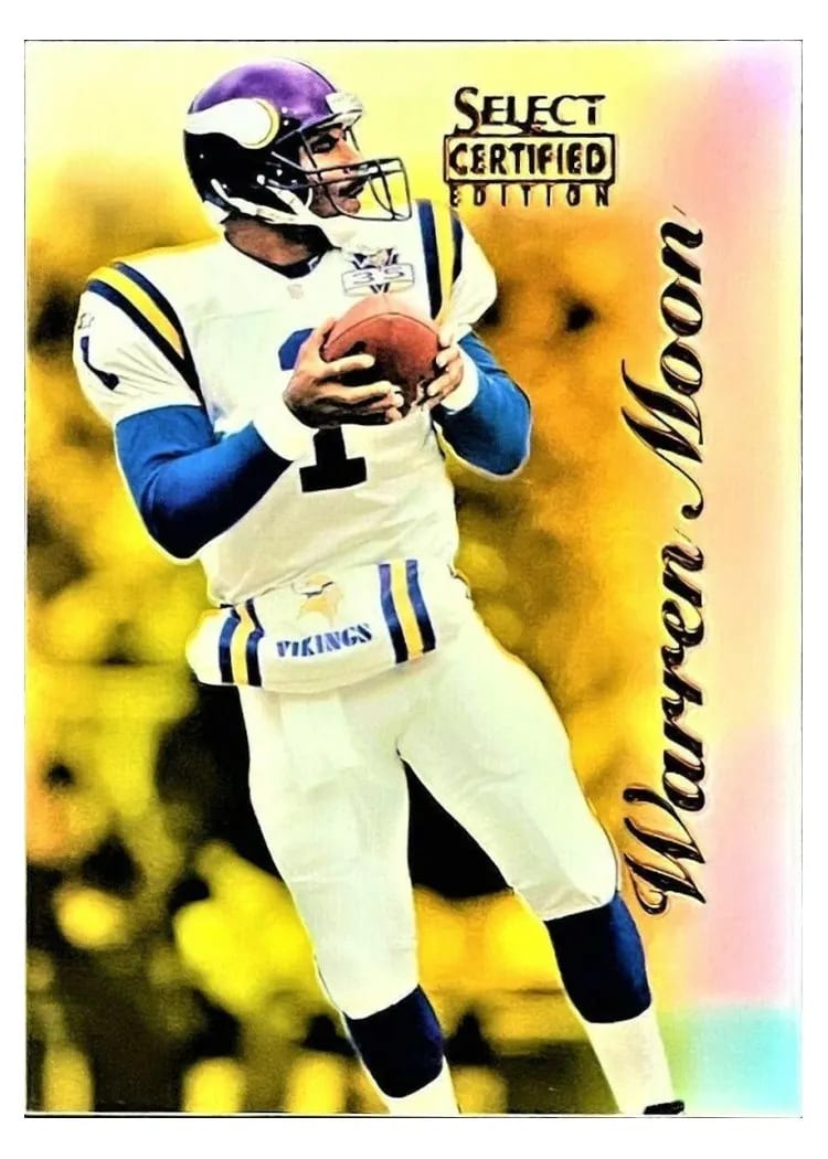 1996 Select Certified Warren Moon #30 card