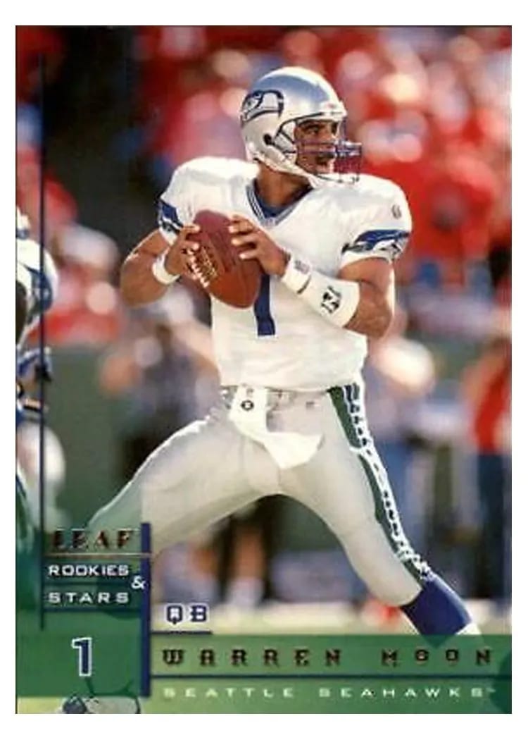 1998 Leaf Rookies & Stars Warren Moon #35 card