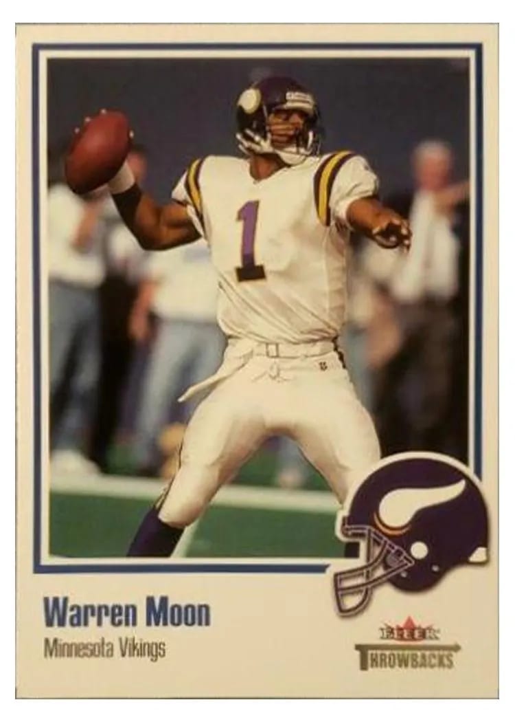 2002 Fleer Throwbacks Warren Moon #47 card