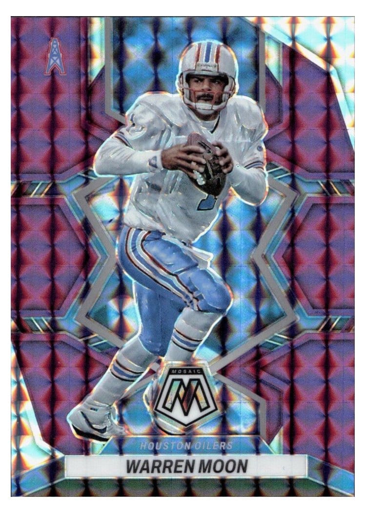 2022 Panini Mosaic Base Set Warren Moon Purple #81 card