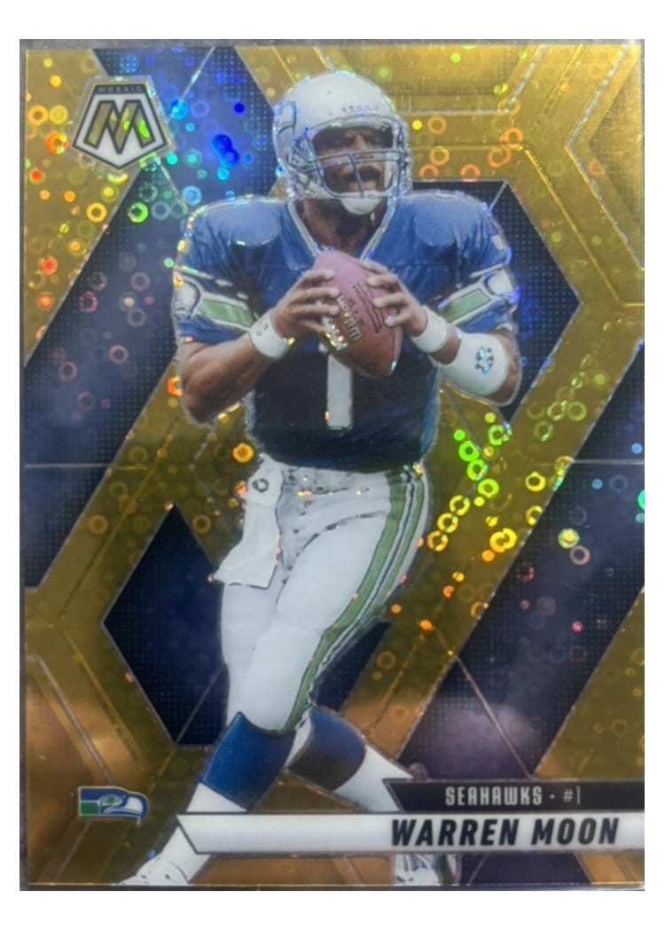 2025 Panini Mosaic Base Set Warren Moon No Huddle Gold #32 card