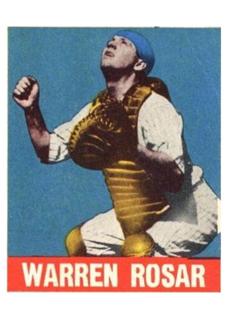 1948 Leaf Warren Rosar #128 card