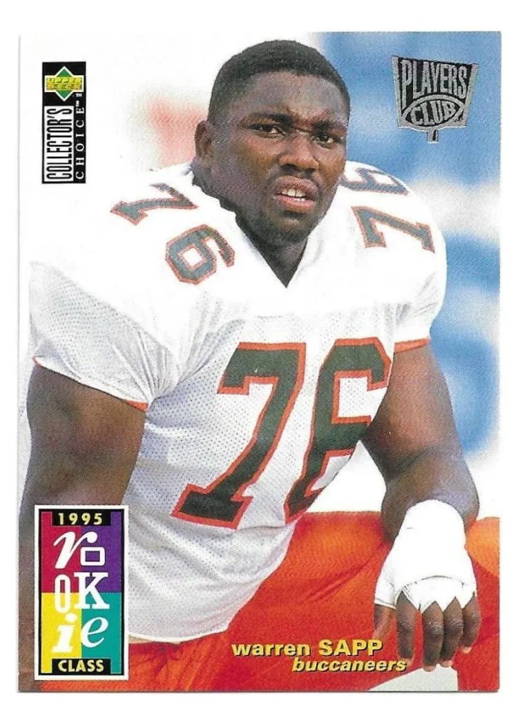 1995 Collector's Choice Warren Sapp #12 card