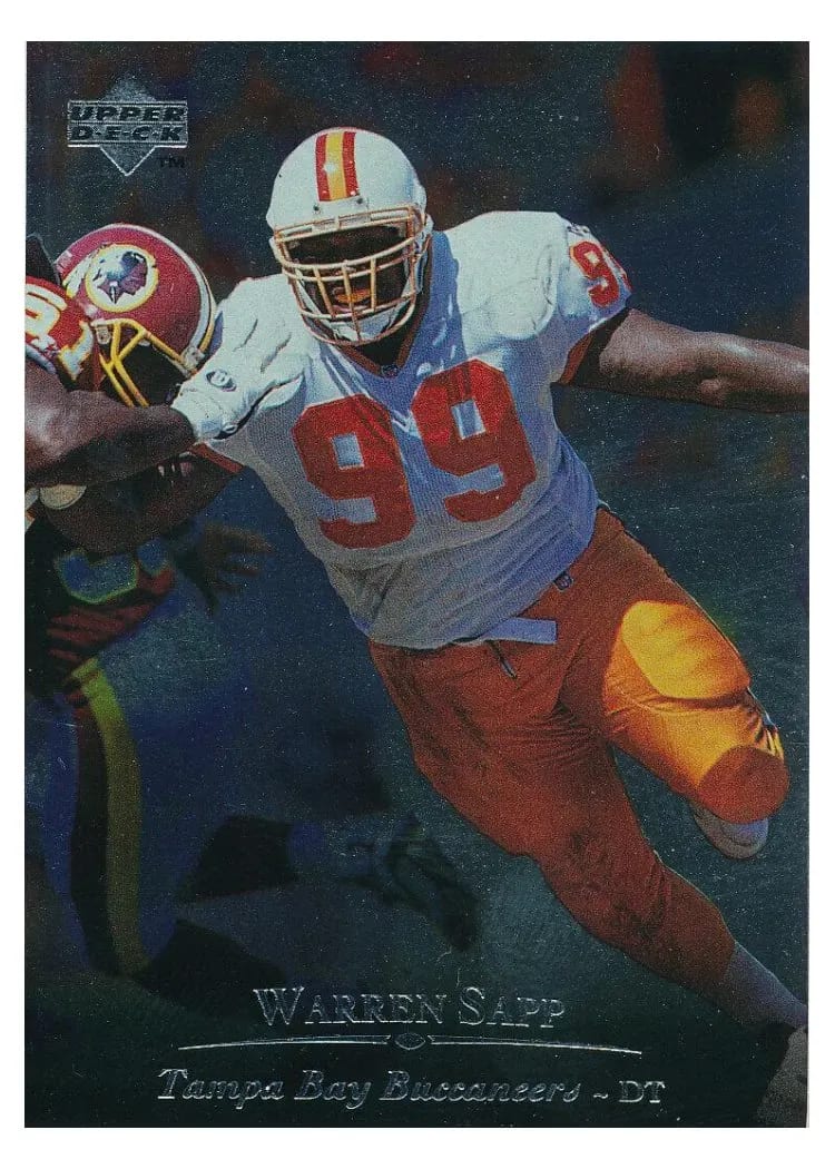 1996 Upper Deck Silver Warren Sapp #89 card