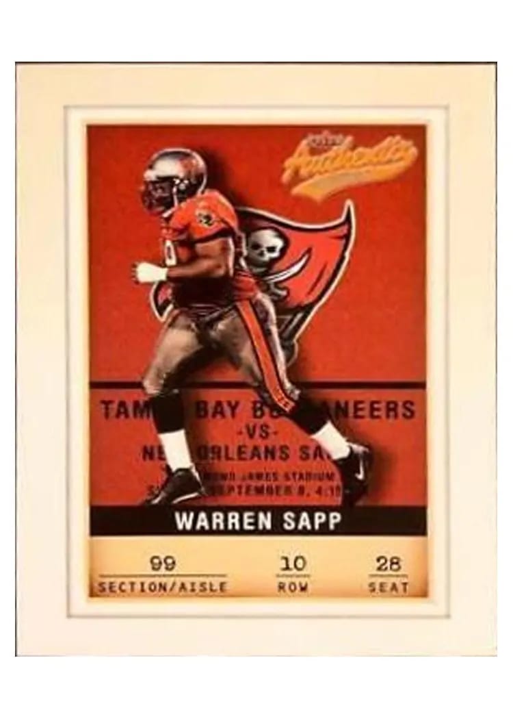 2002 Fleer Authentix Warren Sapp #10 card