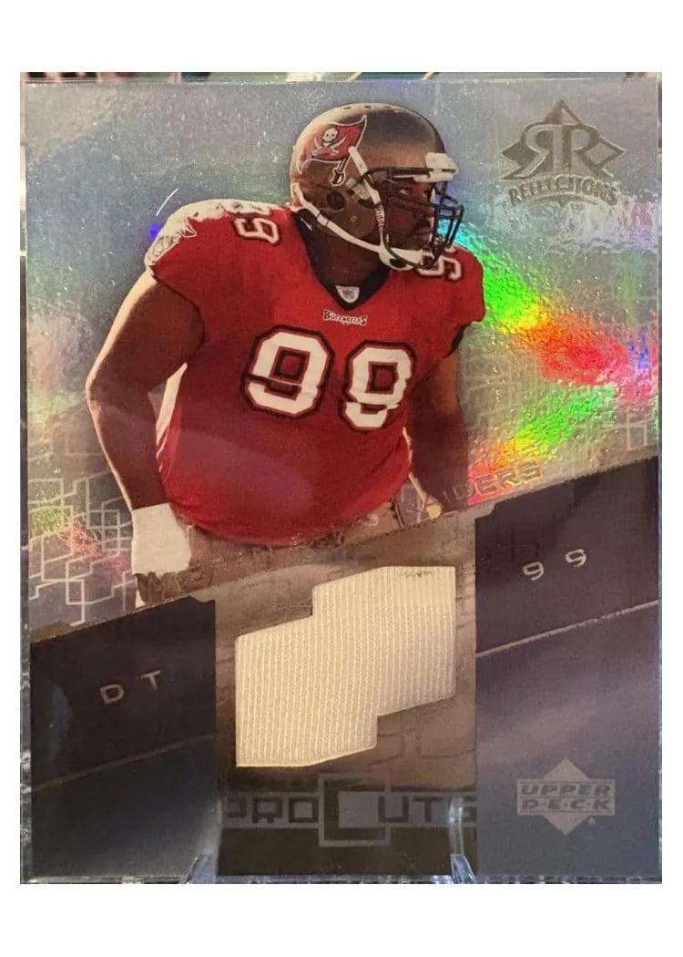 2004 Upper Deck Reflections Pro Cuts Warren Sapp #PC-WS card