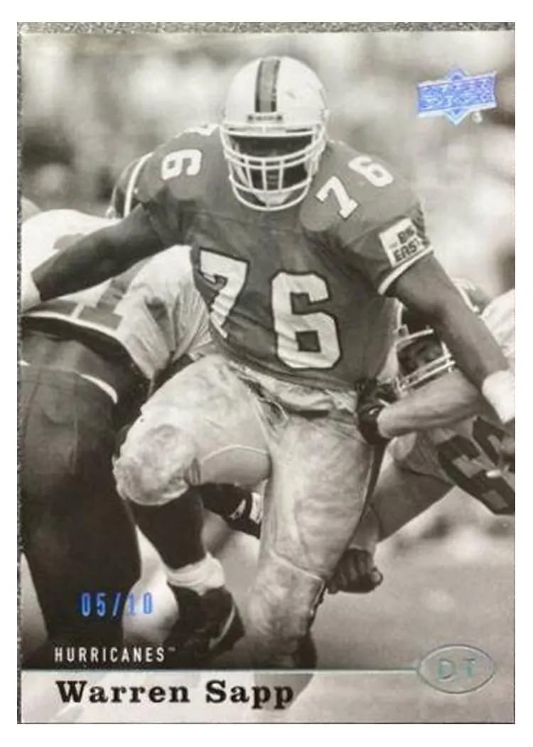 2013 Upper Deck Warren Sapp #15 card