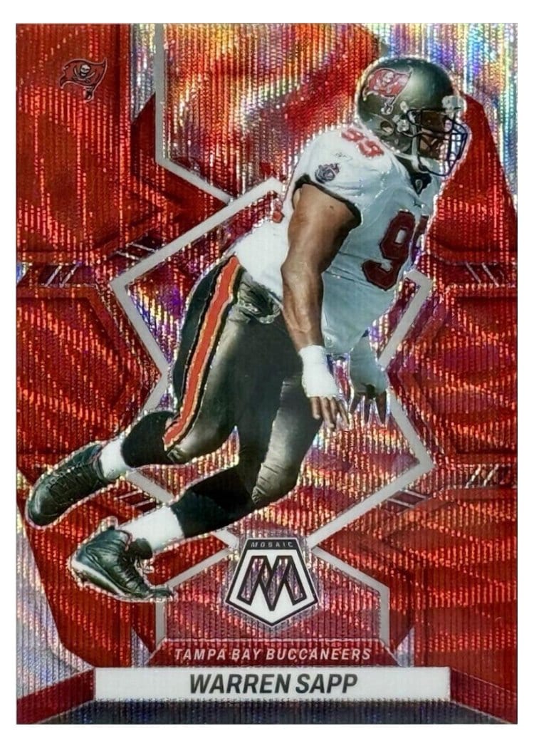 2022 Panini Mosaic Base Set Warren Sapp Red Wave #239 card