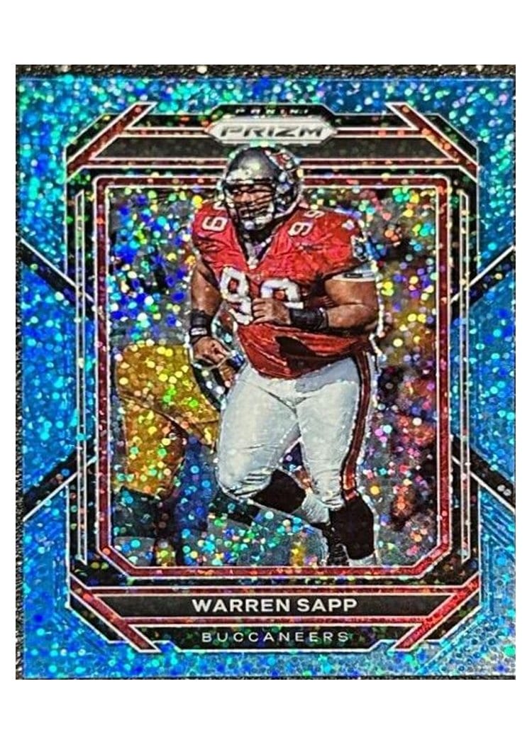 2022 Panini Prizm Base Set Warren Sapp Blue Sparkle #282 card