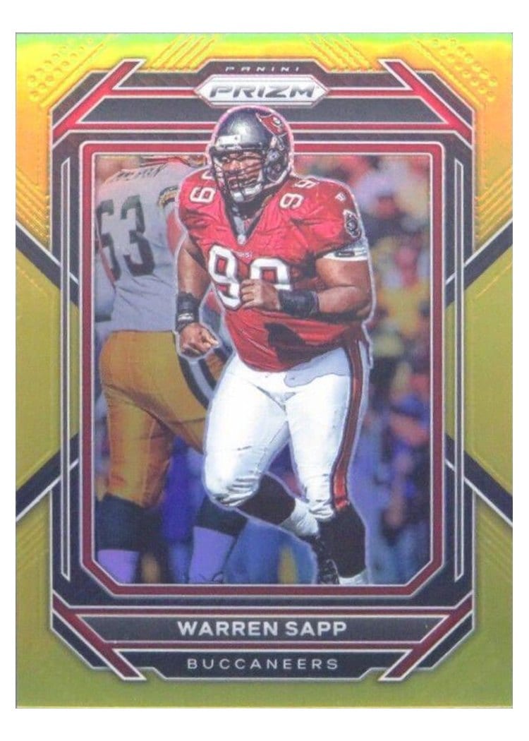 2022 Panini Prizm Base Set Warren Sapp Gold #282 card