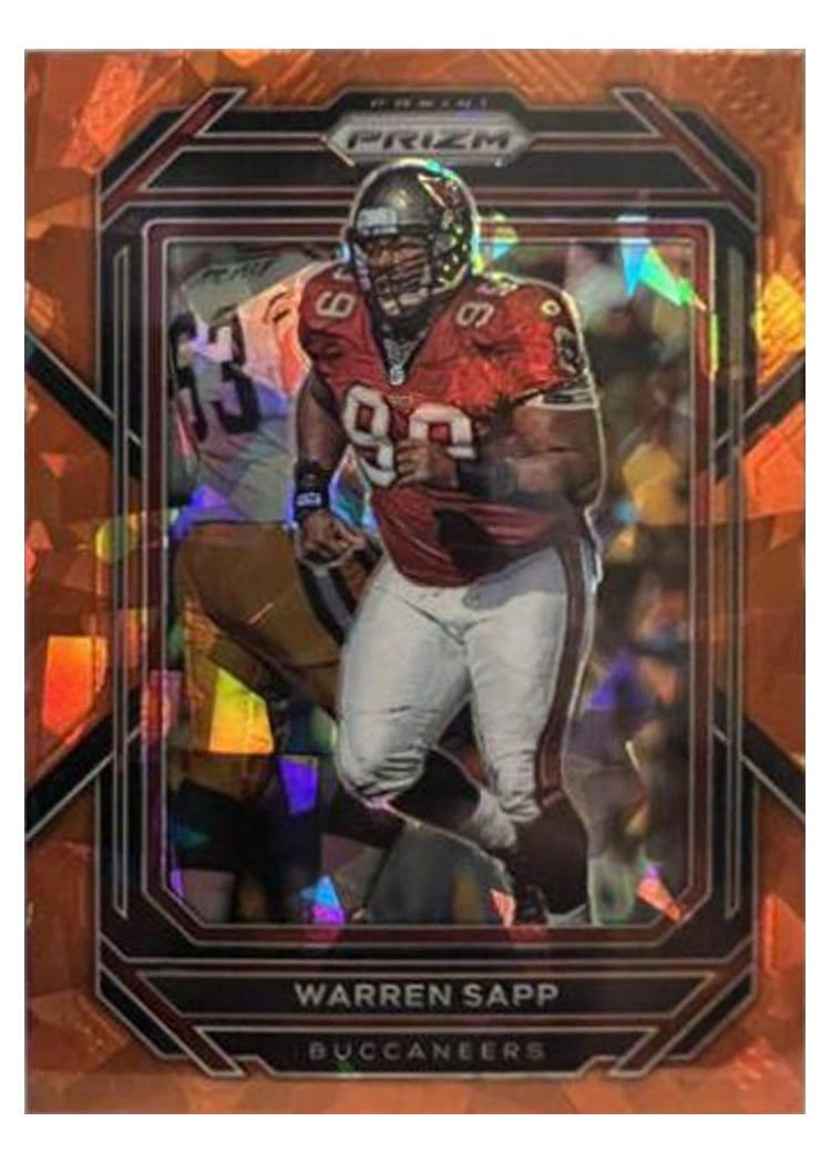 2022 Panini Prizm Base Set Warren Sapp Orange Ice #282 card