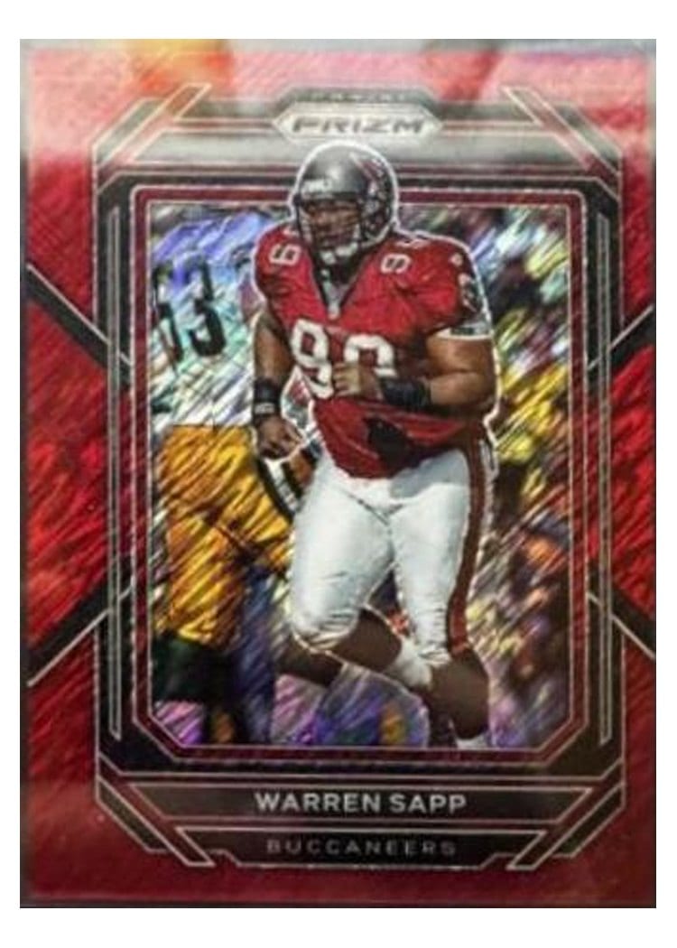 2022 Panini Prizm Base Set Warren Sapp Red Shimmer #282 card
