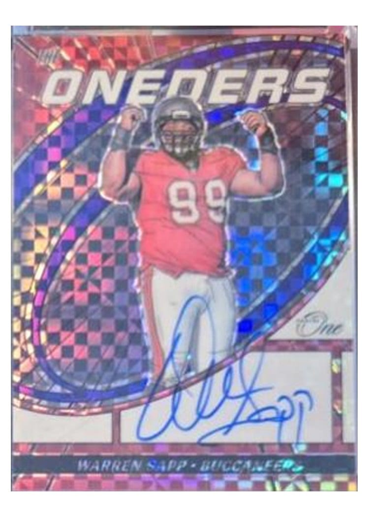 2023 Panini One The Oneders Autographs Warren Sapp #373 card
