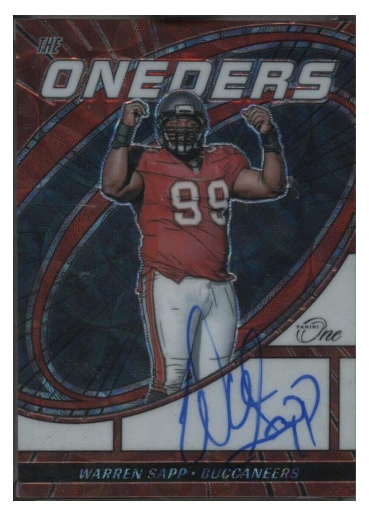 2023 Panini One The Oneders Autographs Warren Sapp #373 card