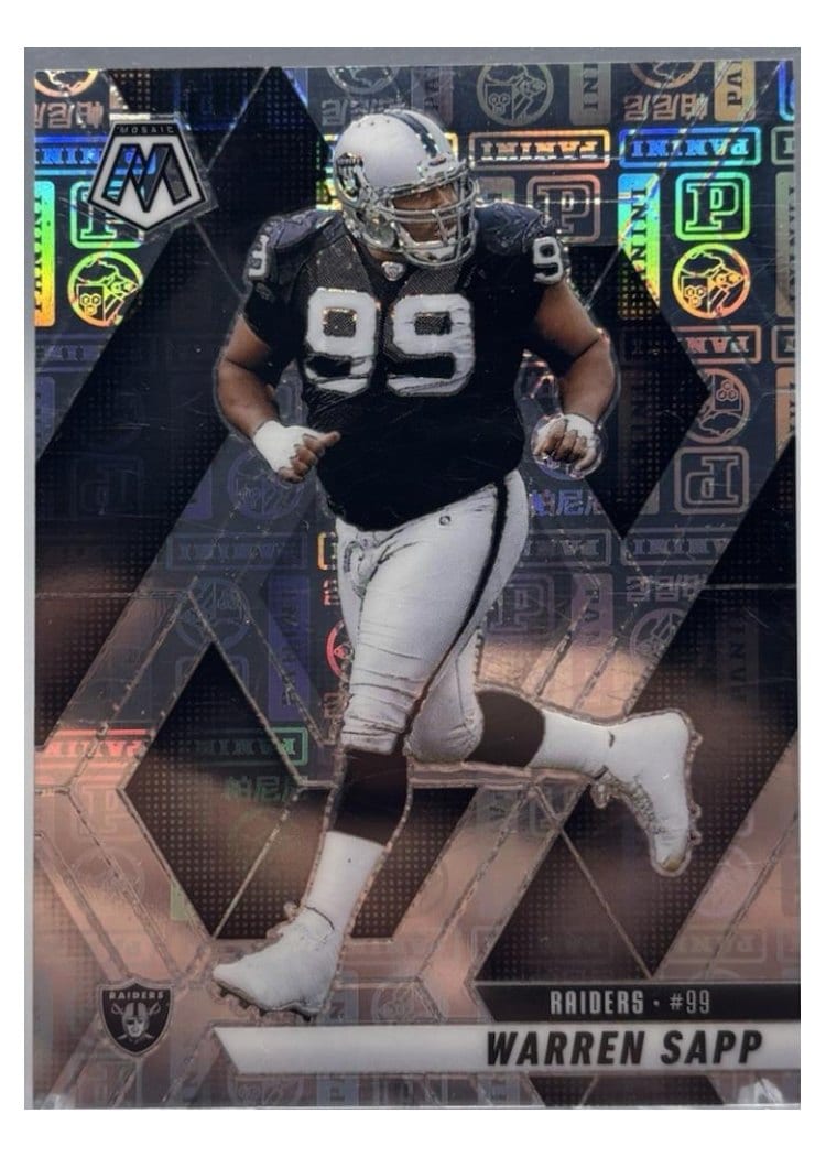 2025 Panini Mosaic Base Set Warren Sapp #68 card
