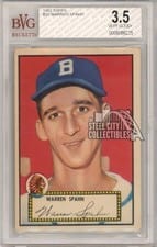 1952 Topps Warren Spahn #33 card