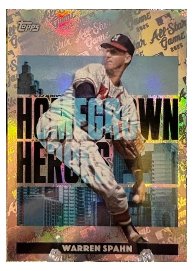2025 Topps All Star Game Homegrown Heroes Warren Spahn #HH-22 card