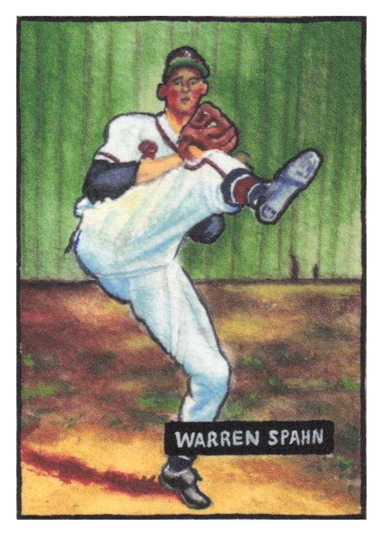 2025 Topps Shoebox Treasures 1951 Bowman SP Warren Spahn #B51-5
