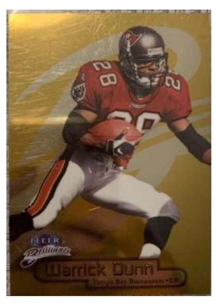 1998 Fleer Brilliants Warrick Dunn #40G card