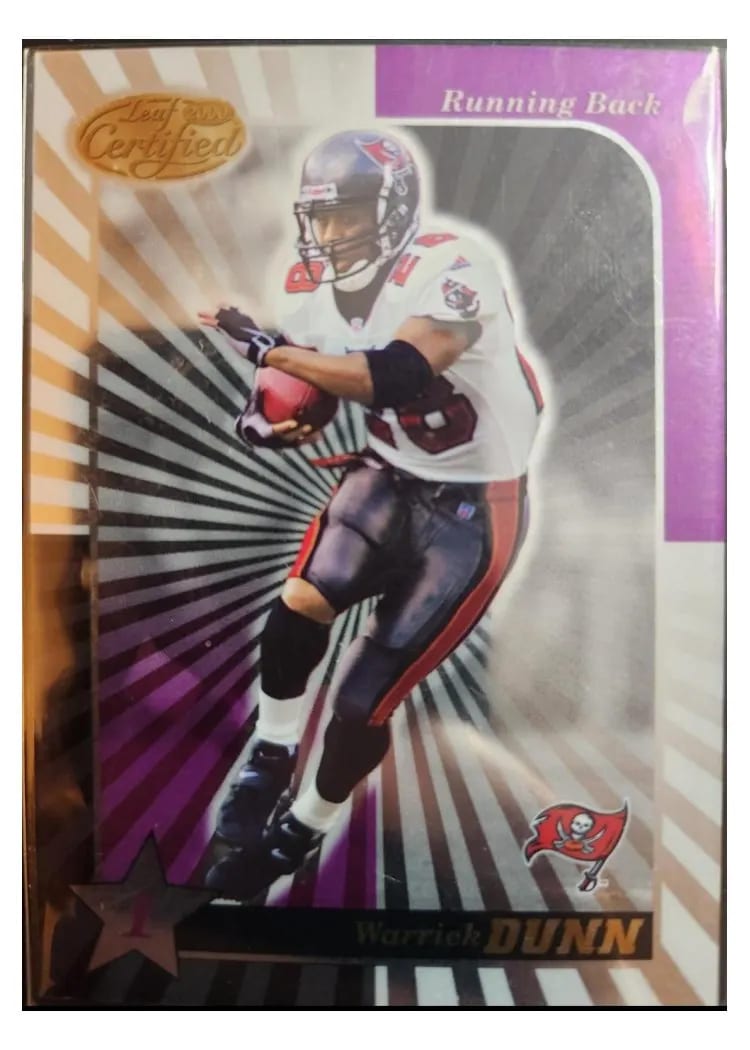 2000 Leaf Certified Warrick Dunn #87 card