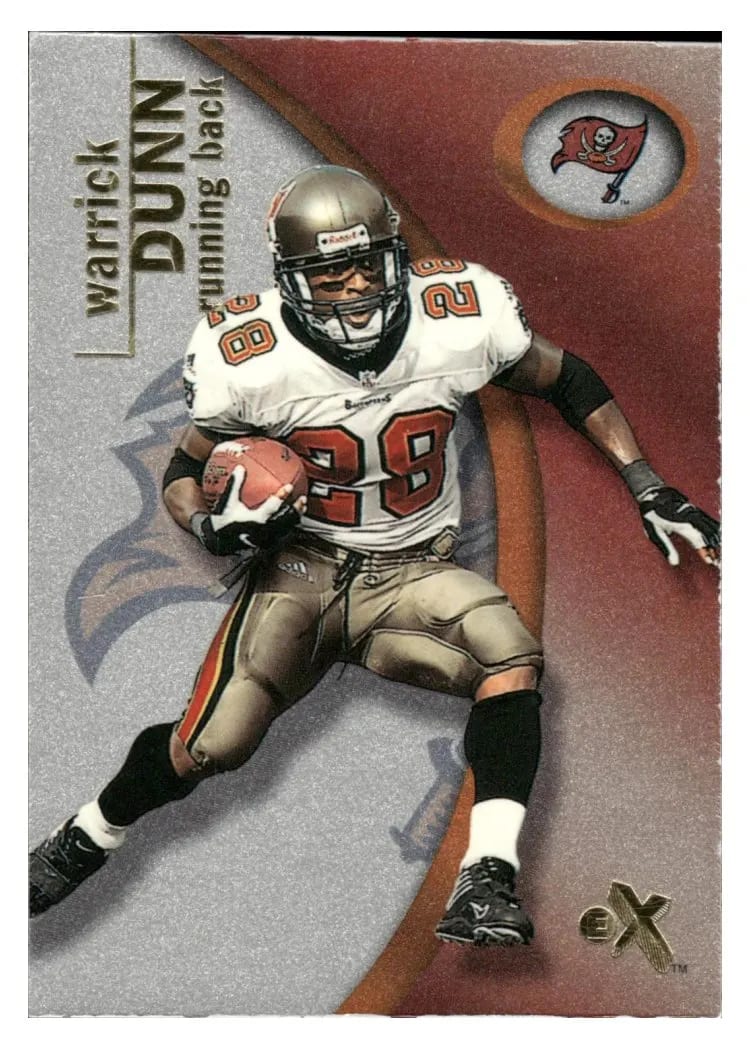 2001 Fleer E X Warrick Dunn #41 card