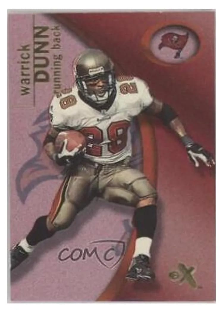 2001 Fleer E X Warrick Dunn #41 card