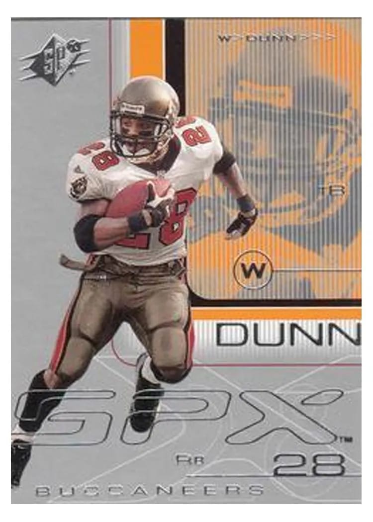 2001 Spx Warrick Dunn #84 card