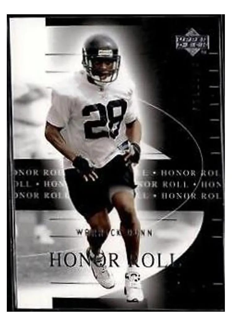 2002 Upper Deck Honor Roll Warrick Dunn #4 card