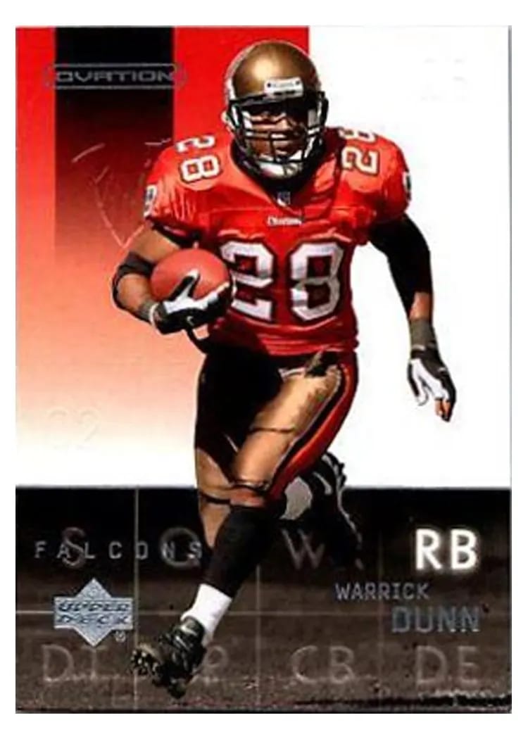 2002 Upper Deck Ovation Warrick Dunn #3 card