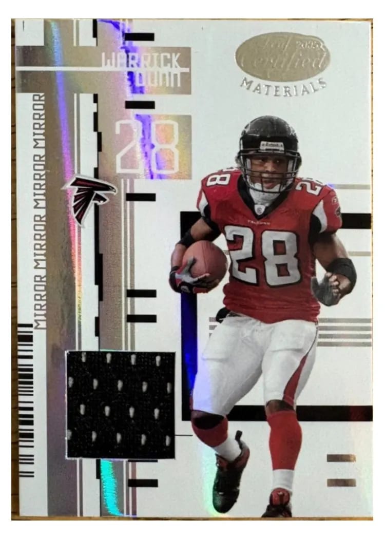 2005 Leaf Certified Materials Warrick Dunn #7 card