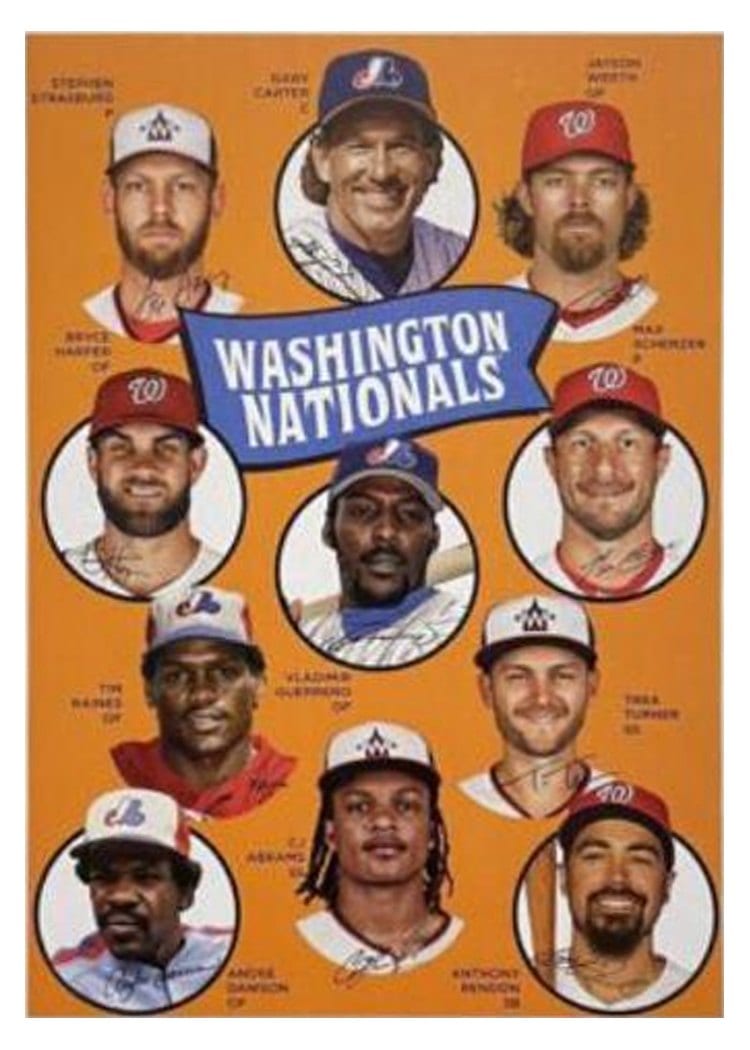 2023 Topps Archives 1969 Team History Postcards Washington Nationals #H69-WSH card