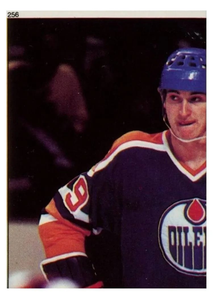 1982 Topps Stickers Wayne Gretzky #256 card