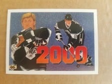 1990 Upper Deck French Wayne Gretzky 2,000 Points #545 card