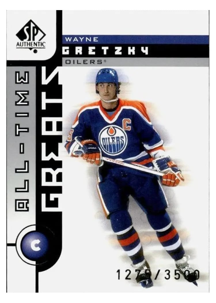 2001 SP Authentic Wayne Gretzky #101 card