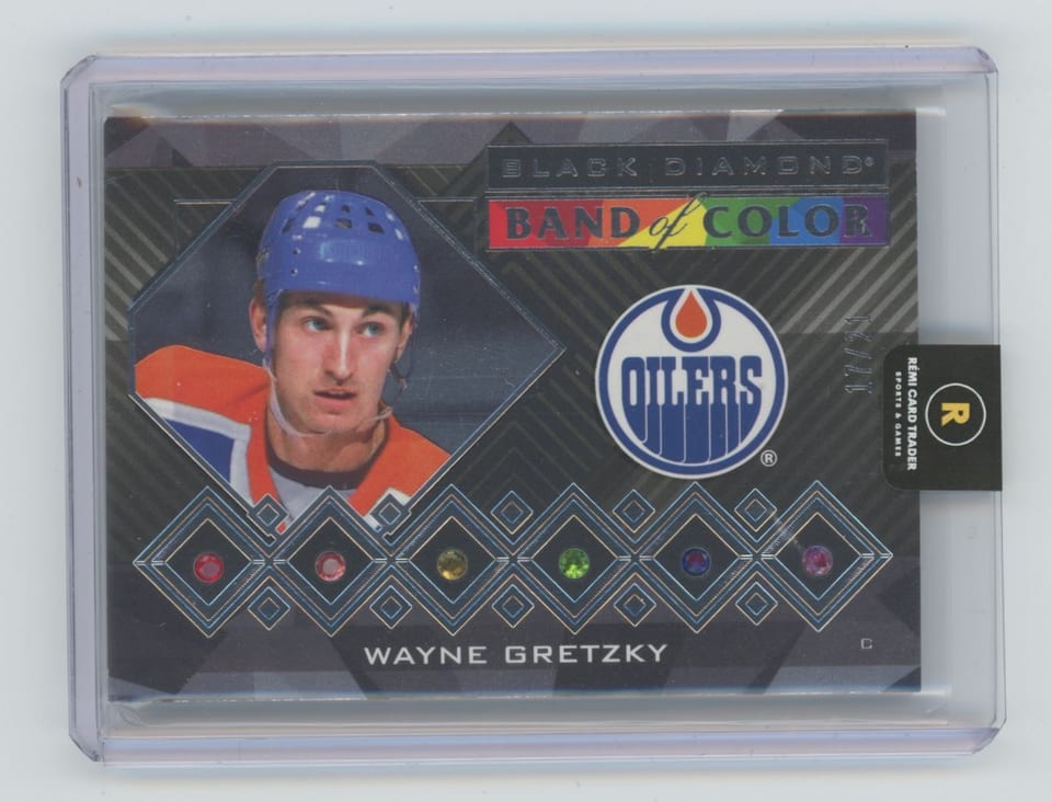 2021-22 Upper Deck Black Diamond Band of Color Wayne Gretzky #BC-WG card
