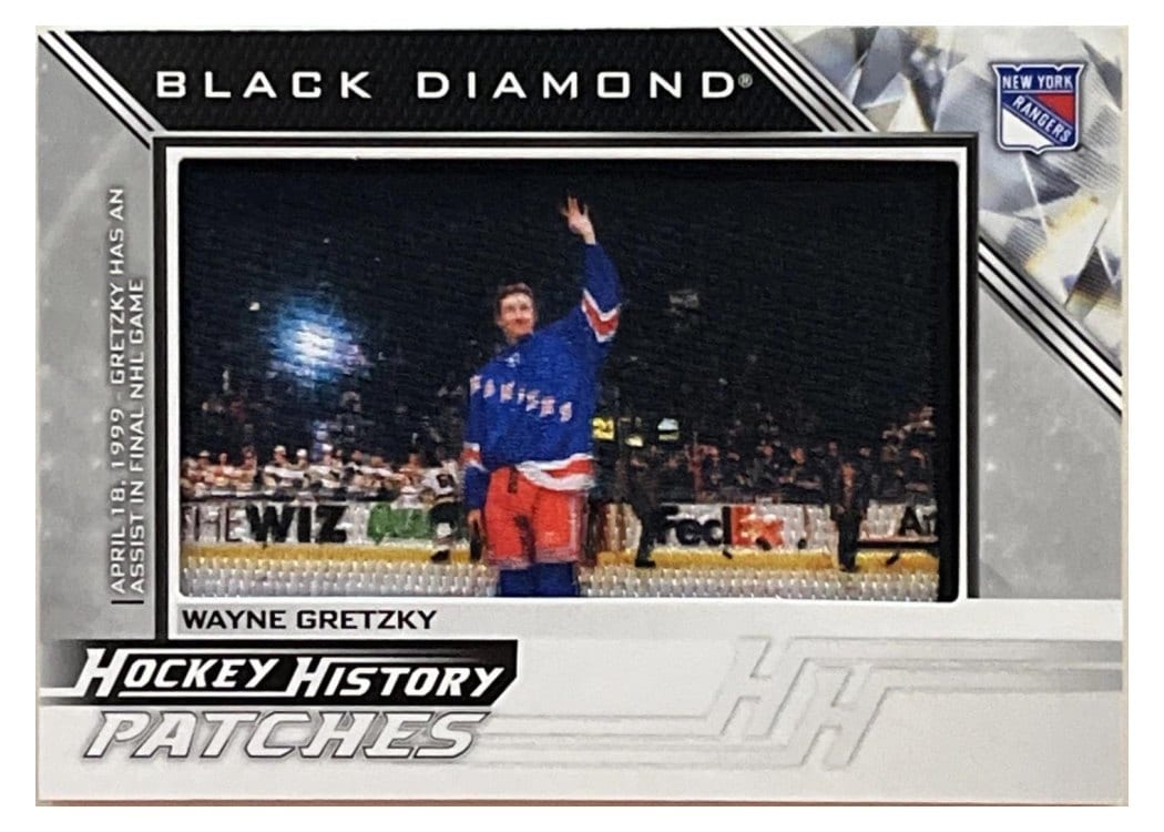 2025-26 Upper Deck Black Diamond Hockey History Patches Wayne Gretzky #HHP-WG card