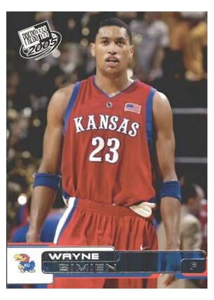 2005 Press Pass Wayne Simien #28 card