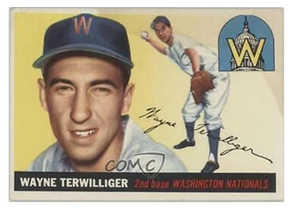1955 Topps Wayne Terwilliger #34 card