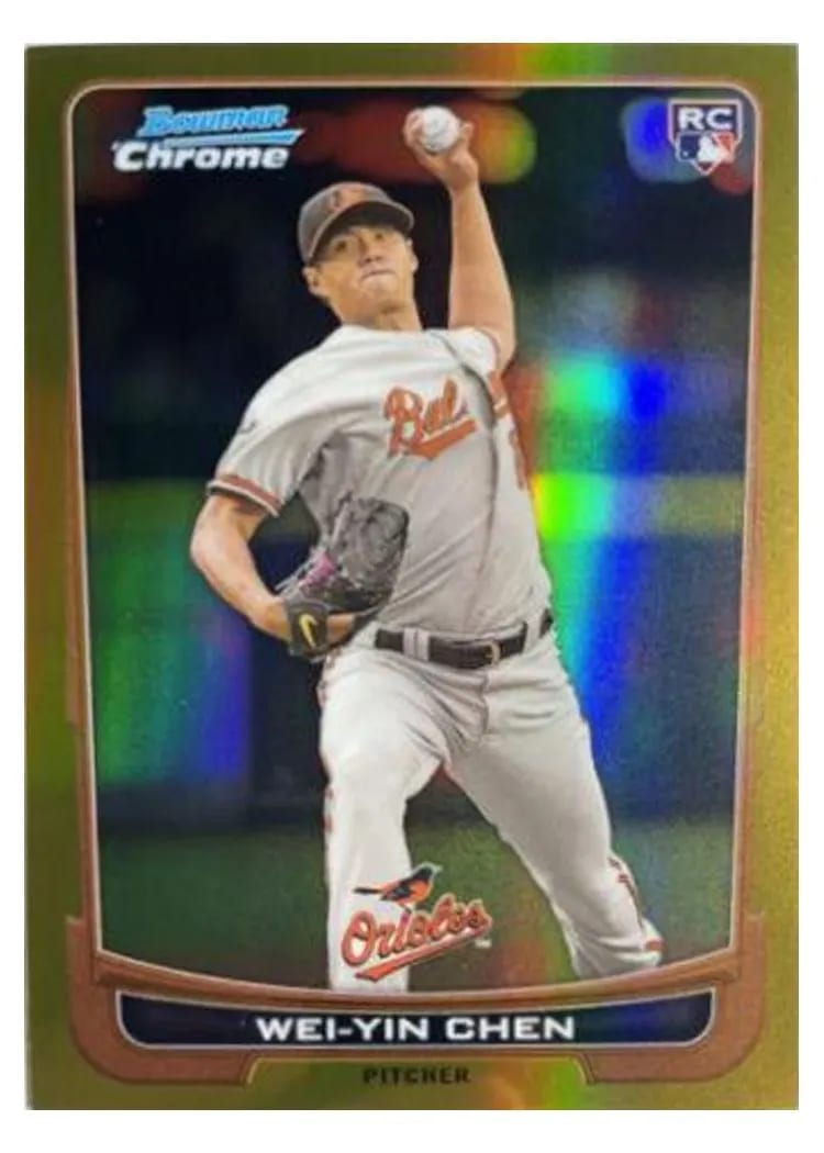 2012 Bowman Chrome Draft Wei Yin Chen #45 card