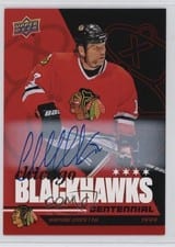 2025-26 Upper Deck Chicago Blackhawks Centennial Red Hot Autos Wendel Clark #55 card