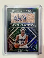 2021-22 Panini Obsidian Volcanic Signatures Wendell Carter Jr #VS-WCJ card