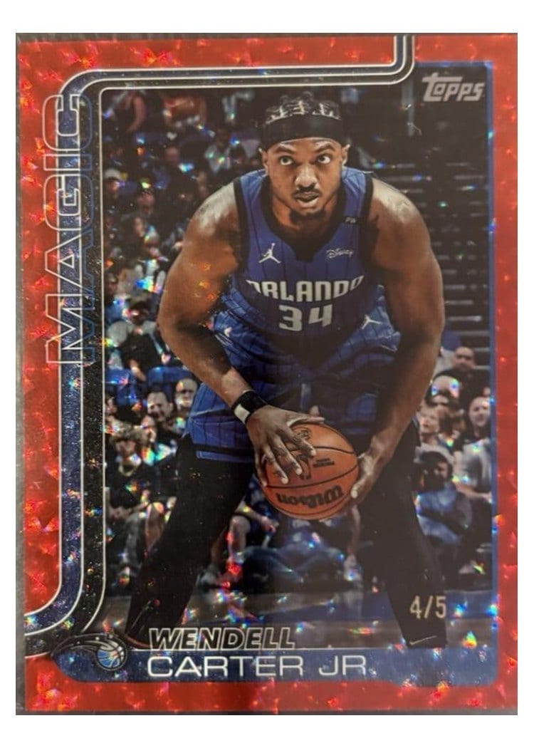 2025-26 Topps Base Set Wendell Carter Jr. Holo Red Foil #90 card