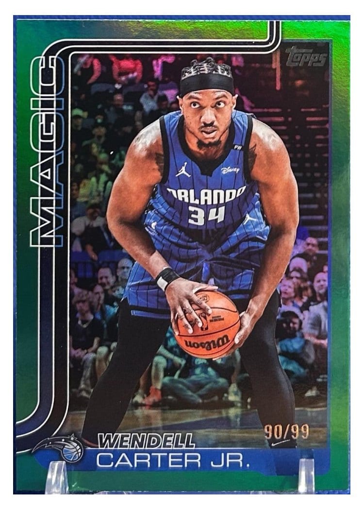 2025-26 Topps Base Set Wendell Carter Jr. Green Rainbow #90 card