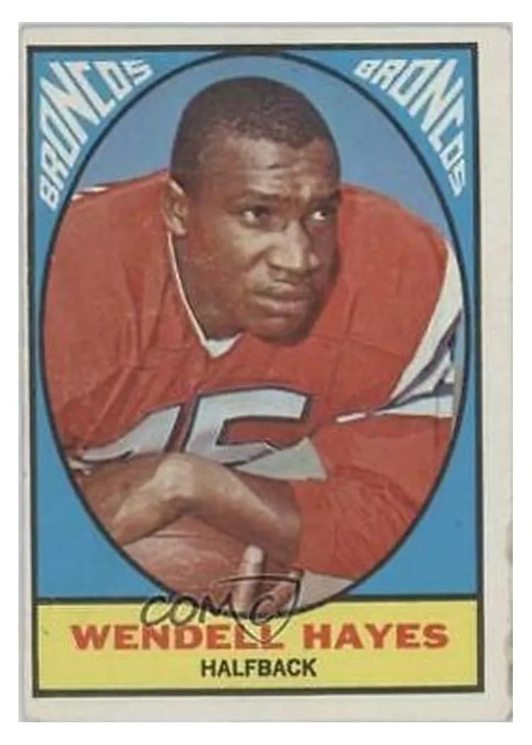 1967 Topps Wendell Hayes #36 card