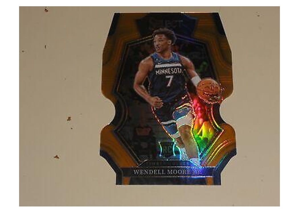 2022-23 Panini Select Base Set Wendell Moore Jr. Orange Die Cut Prizm #200 card