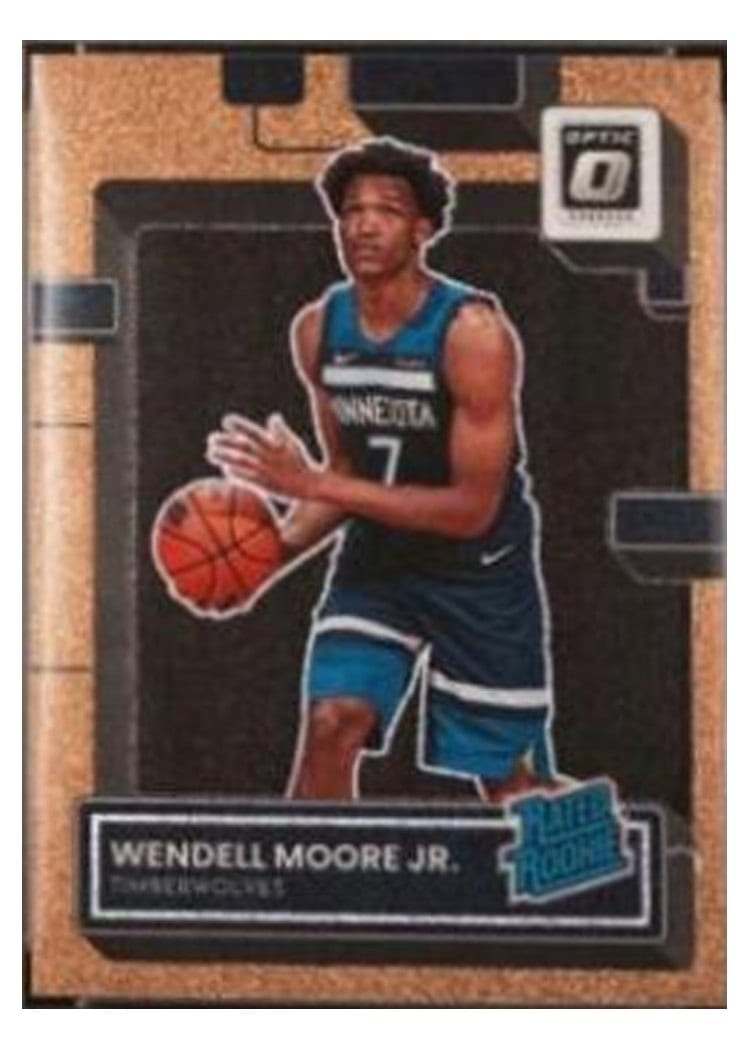 2022 Panini Donruss Optic Wendell Moore Jr. #201 card