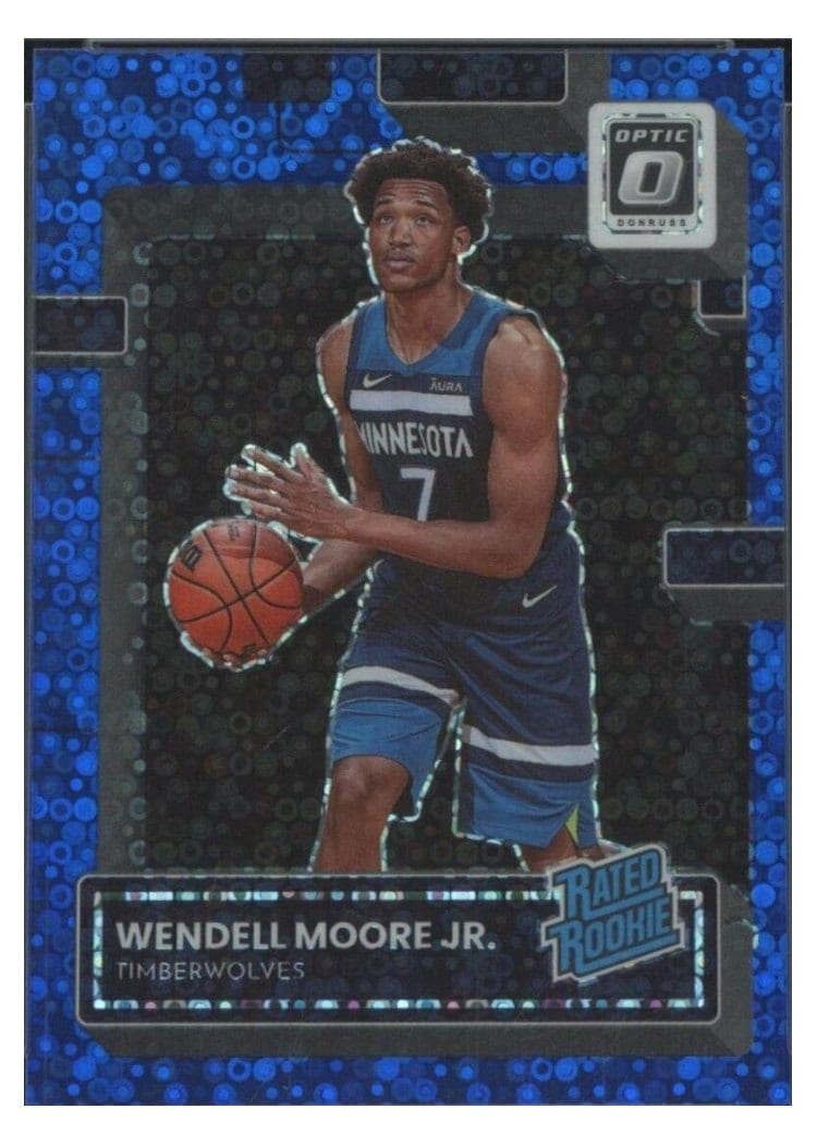 2022 Panini Donruss Optic Wendell Moore Jr. #201 card