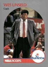 1990-91 Hoops Base Set Wes Unseld #331 card